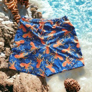 Wonder Nation Boys Swim Trunks 28" Waist Mesh Lined Casual Beach Pool Resort